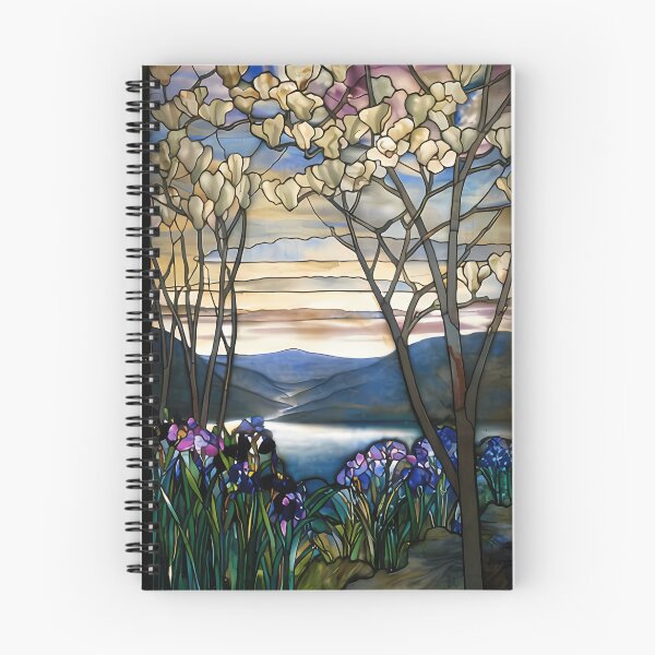 Item preview, Louis Comfort Tiffany - Stained glass 4. Magnolias and irises designed and sold by NouveauEra.