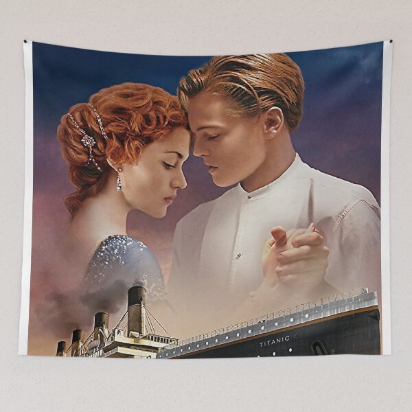 Item preview, Titanic Movie Poster, Leonardo Dicarprio Kate Wall Art, Titanic Ship Art designed and sold by PhailinSaeiao.