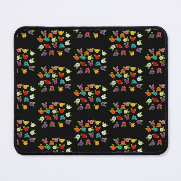 Item preview, Crochet rose flowers multicolored, flower with leaves designed and sold by Sasidenidesign.