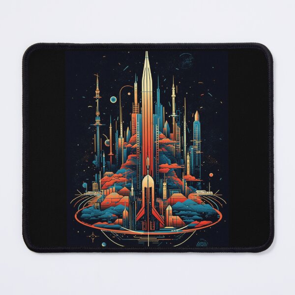 Item preview, Cosmic Ascension: Retro-Futuristic Space Elevators designed and sold by JLCableStudio.