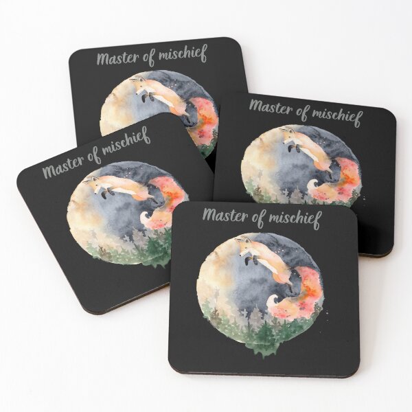 Item preview, Watercolour jumping fox with slogan designed and sold by RahyasDesign.