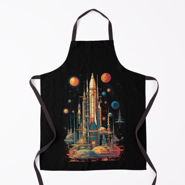 Item preview, Cosmic Ascension: Retro-Futuristic Space Elevators designed and sold by JLCableStudio.