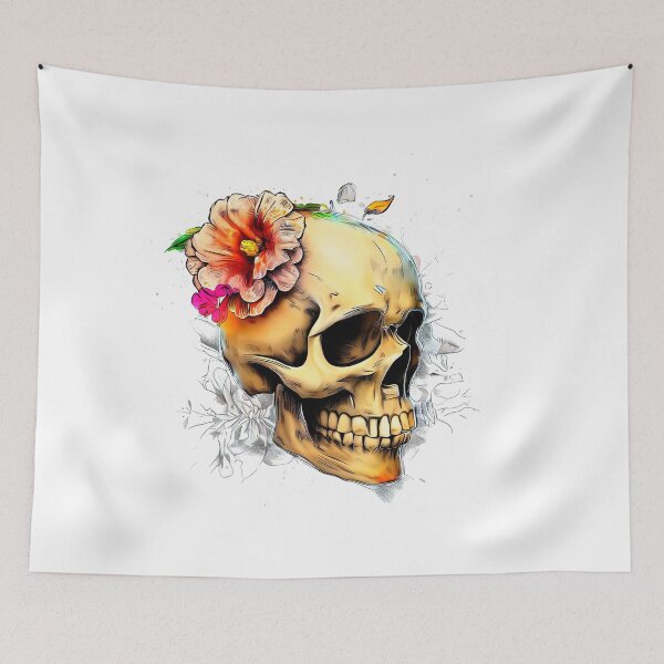 Item preview, colorful skull designed and sold by miguel-ozz.