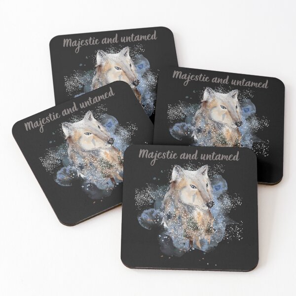 Item preview, Watercolour wolf with slogan designed and sold by RahyasDesign.