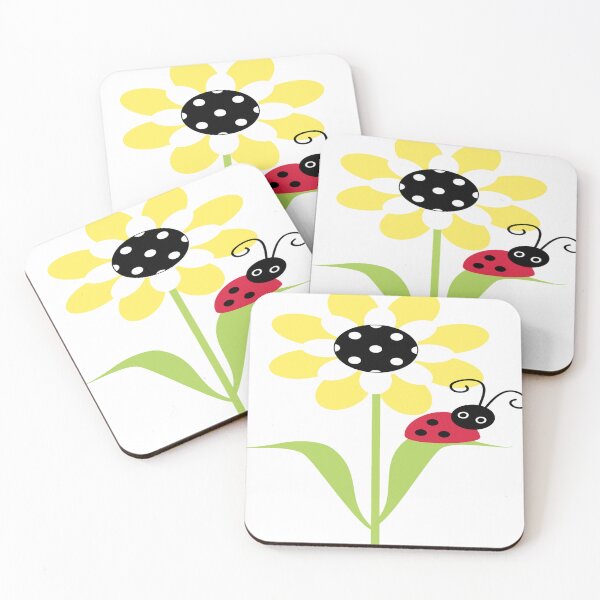 Item preview, beetles on sunflower leaves designed and sold by AlanSmall56.