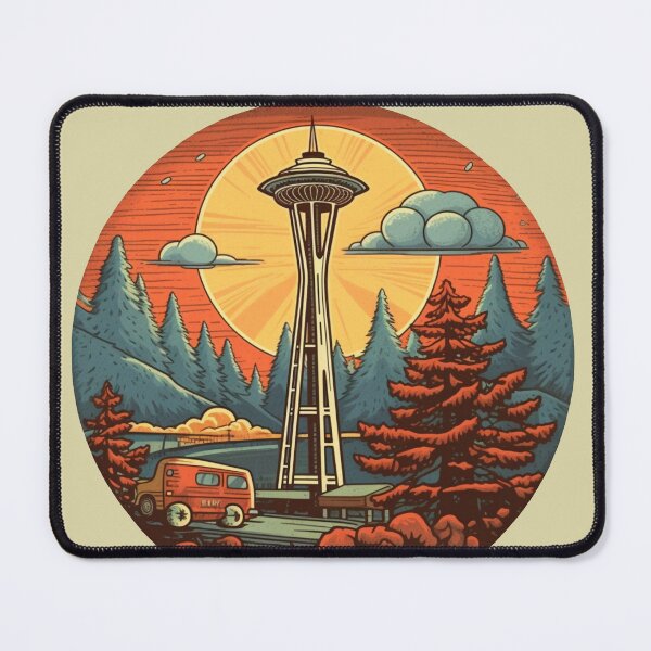 Item preview, Retro Seattle Space Needle designed and sold by The DNA  Boutique.
