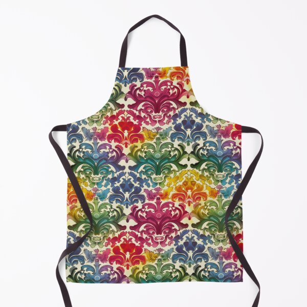 Item preview, Rainbow damask floral motif designed and sold by MersaultMax.