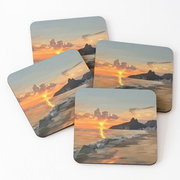 Item preview, Sunset at Ipanema Beach - Rio de Janeiro, Brazil  designed and sold by Israelbeck7.