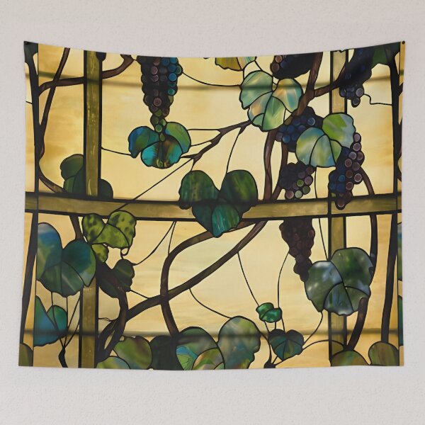 Item preview, Louis Comfort Tiffany, Grapevine Panel designed and sold by NouveauEra.