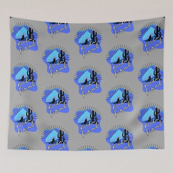Item preview, Kinda Feral (Blue) designed and sold by riverhawkphoto.