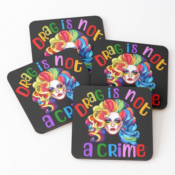 Item preview, Drag Is Not A Crime Fabulous Drag Queen LGBTQ Equality Pride designed and sold by gravefilled.
