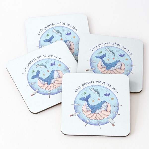 Item preview, Hand hugging cute whale  designed and sold by Frank J. Art.