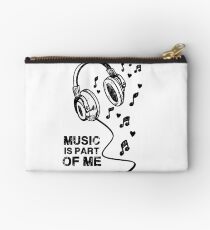 The Music is Part of Me Zipper Pouch