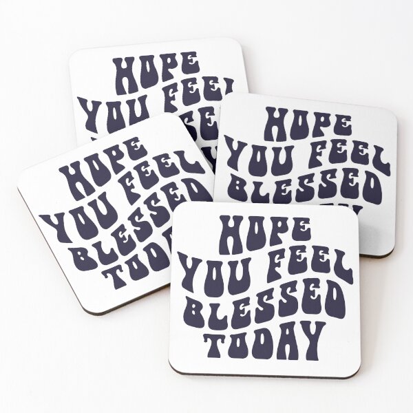 Item preview, Hope You Feel Blessed Today Wavy Typography-Purple by Bossy Cat Home designed and sold by BossyCatHome.