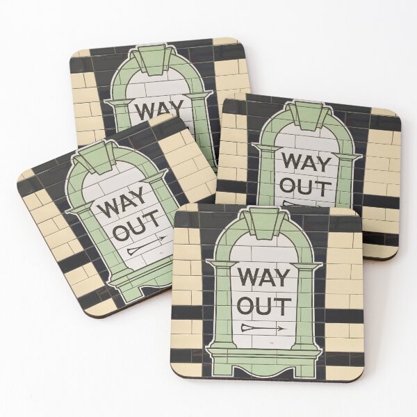 Item preview, London Underground Way Out Sign designed and sold by WillowAndWoad.