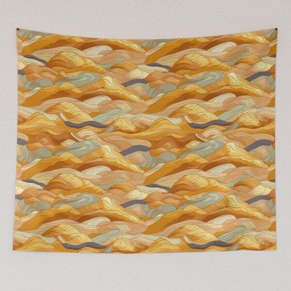 Item preview, Desert River - Organic Abstract Art - Original Artwork Pattern designed and sold by ShadedGallery.