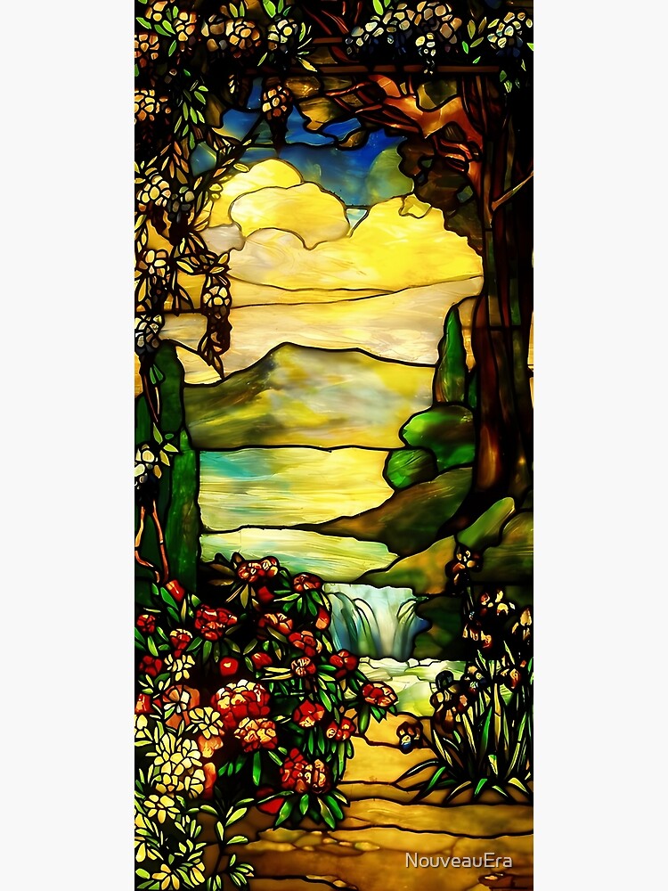 Louis Comfort Tiffany, Landscape with a Greek Temple Poster for Sale by  NouveauEra