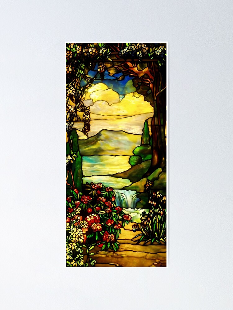 Louis Comfort Tiffany, Grapevine Panel Poster for Sale by NouveauEra