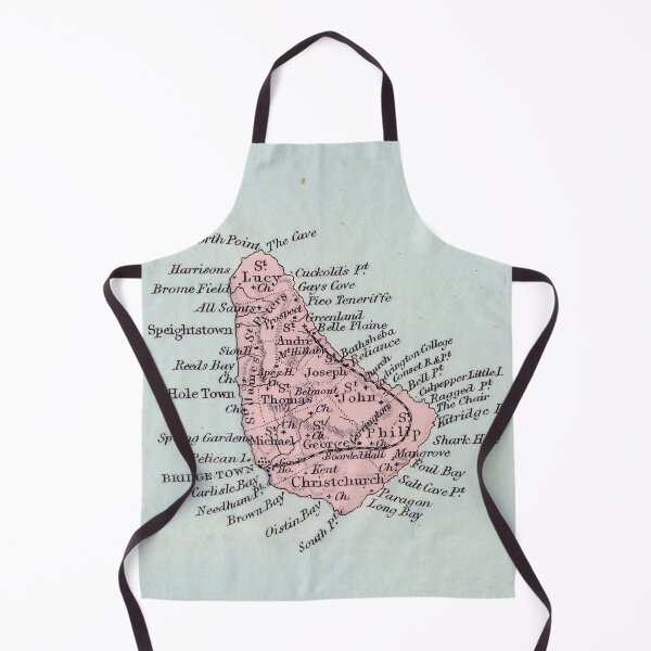 Item preview, Vintage Map of Barbados (1887) designed and sold by BravuraMedia.