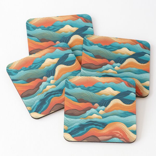 Item preview, Desert River - Organic Abstract Art - Original Artwork Pattern designed and sold by ShadedGallery.