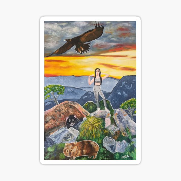 Item preview, Bush walking woman in Tasmania designed and sold by JDLPaintings.