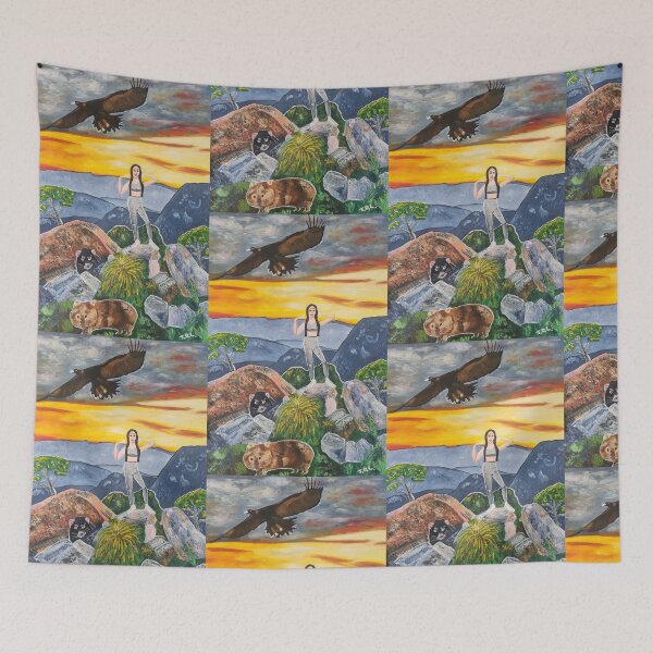 Item preview, Bush walking woman in Tasmania designed and sold by JDLPaintings.