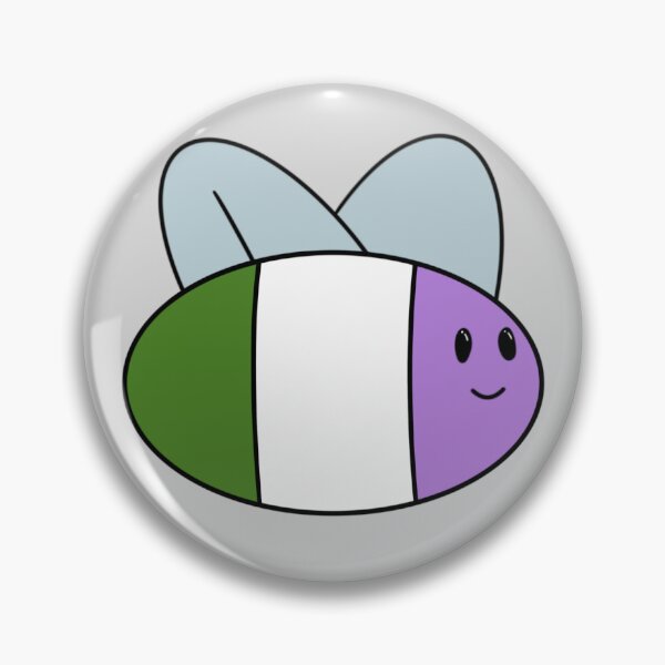 Item preview, Genderqueer flag bee designed and sold by bookwoof.