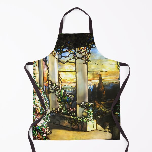 Item preview, Louis Comfort Tiffany, Landscape with a Greek Temple designed and sold by NouveauEra.