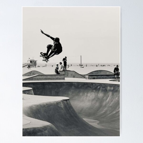Item preview, Skateboarding Print Venice Beach Skate Park LA designed and sold by samuelmattew.
