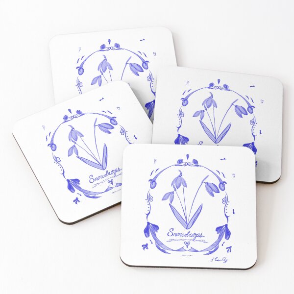 Item preview, January Birth Flower: Snowdrops designed and sold by LittlePunctShop.