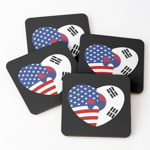 Item preview, American Korean Flag Heart  designed and sold by SeoulJourner.