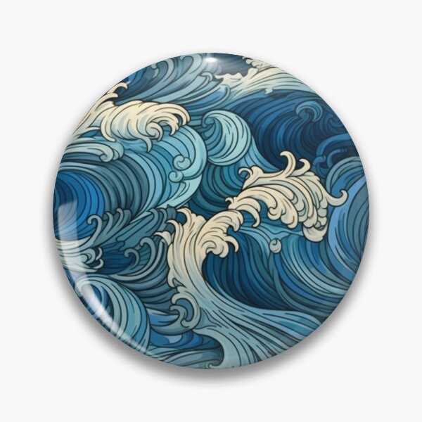 Item preview, Ocean Symphony: Serene Blue Cresting Waves designed and sold by RohanGalyardt.