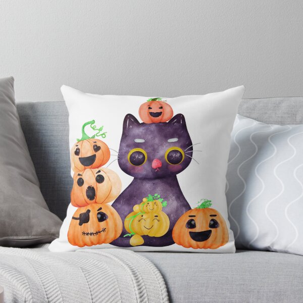 Artikelvorschau, Wasserfarbenes Halloween mit Handzeichnung, niedlicher Cartoon für Karte, Hintergrund, Planer, Stoff, Muster, Hochzeitskarte und zur Dekoration. entworfen und verkauft von PKParidesign.