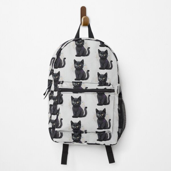 Item preview, Black kitten immersed in color dots designed and sold by varodesign.