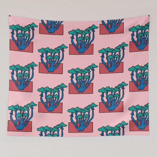 Item preview, Blue Mushroom Group  designed and sold by ScaredCryptid.