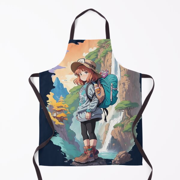 Item preview, Little hiker girl among the waterfall. designed and sold by Phalong.
