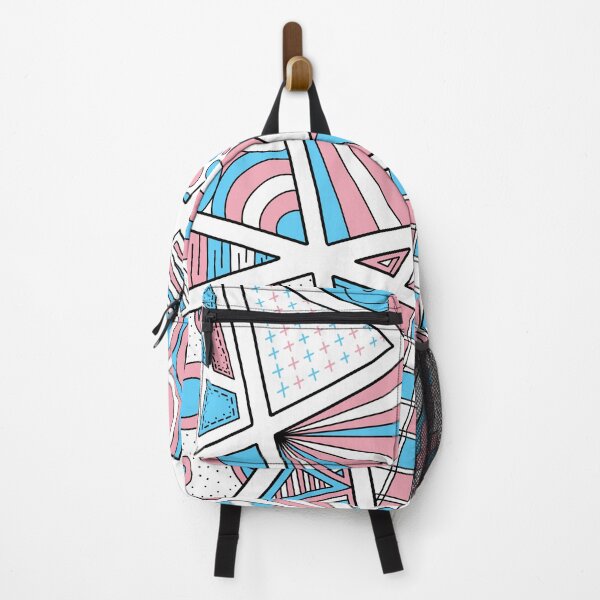Item preview, Trans Pride Zen Doodle Abstract Pink Blue White designed and sold by JoyfulJen.