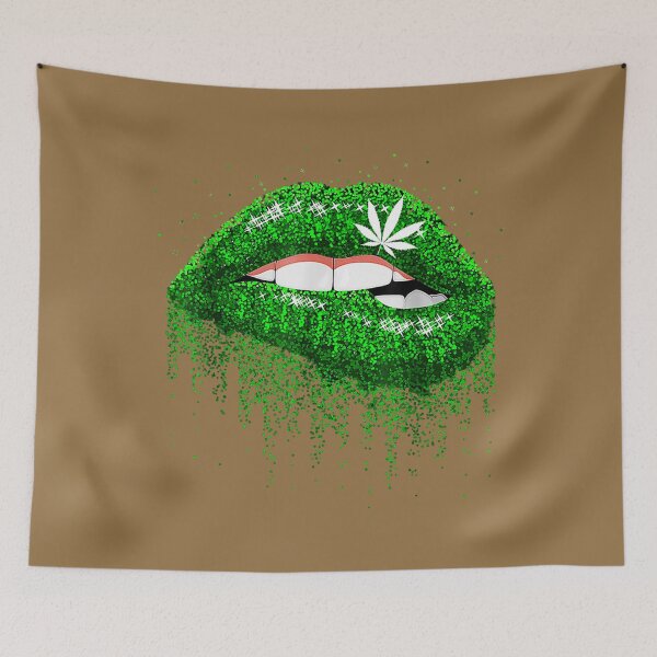 Item preview, Cool Lips Biting Cannabis Marijuana Weed Lovers Mother's Day 	 	 designed and sold by pfjcslecaa22.