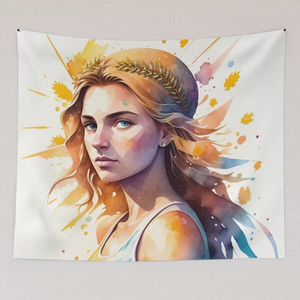 Item preview, Sunkissed Maiden of the Harvest Virgo Woman designed and sold by Erika V..