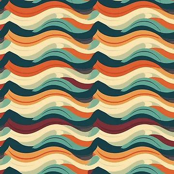Artwork thumbnail, Retro Waves by InfinityPattern