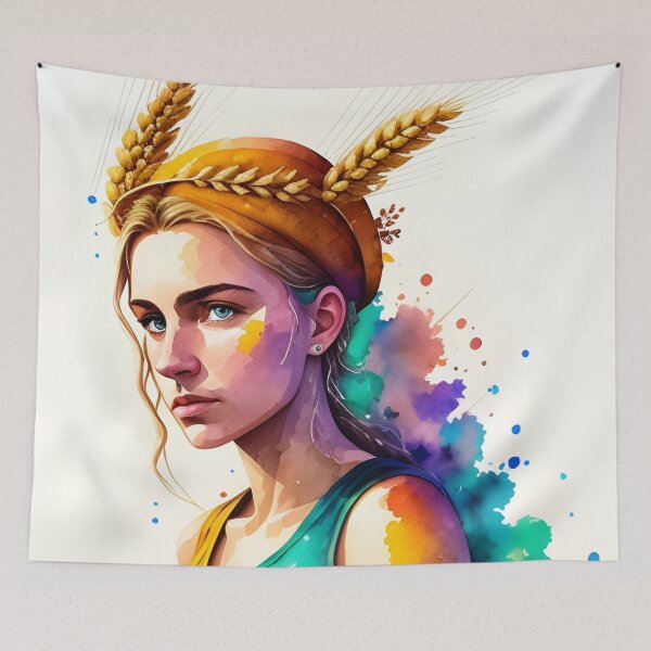 Item preview, Sunkissed Maiden of the Harvest Virgo Woman designed and sold by Erika V..