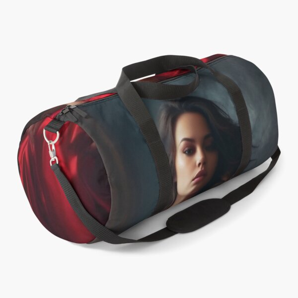 Item preview, Entrancing Elegance: A Captivating Portrait of a Red-Dressed Beauty designed and sold by oanaunciuleanu.