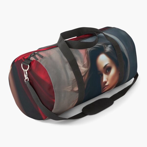 Item preview, Entrancing Elegance: A Captivating Portrait of a Red-Dressed Beauty designed and sold by oanaunciuleanu.