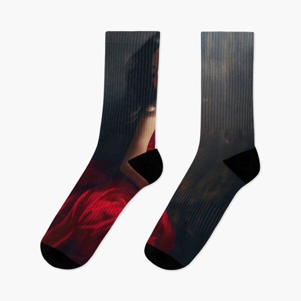 Item preview, Entrancing Elegance: A Captivating Portrait of a Red-Dressed Beauty designed and sold by oanaunciuleanu.