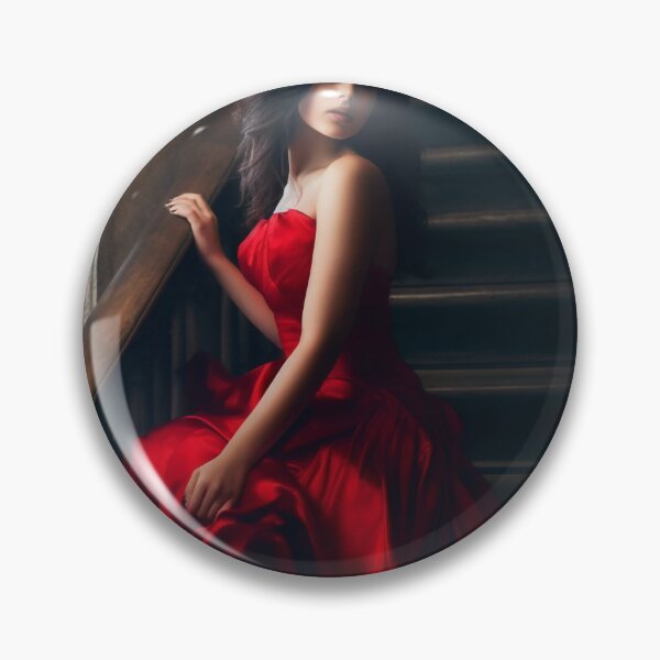 Item preview, Entrancing Elegance: A Captivating Portrait of a Red-Dressed Beauty designed and sold by oanaunciuleanu.
