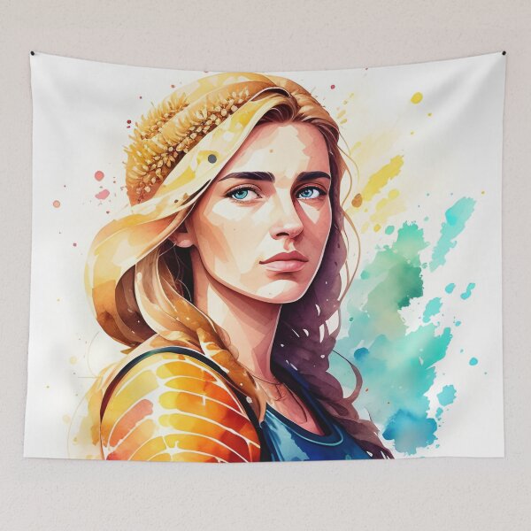 Item preview, Sunkissed Maiden of the Harvest Virgo Woman designed and sold by Erika V..