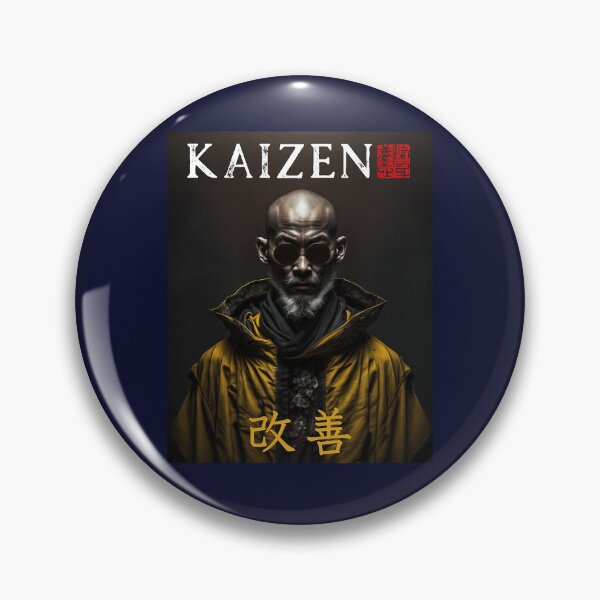 Item preview, Tibetan Cyberpunk Futuristic Monk – Kaizen Continuous Improvement Japanese Kanji (1) designed and sold by nhaemtag.