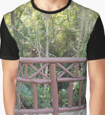 Wild forest, fenced off, civilization, small fence Graphic T-Shirt