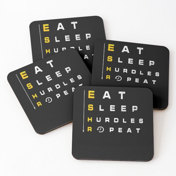 Item preview, EAT SLEEP HURDLES REPEAT  designed and sold by jesuisvangjif.