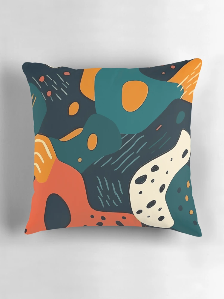 Thumbnail 3 of 4, Pillow, Colorful Abstract Splash designed and sold by InfinityPattern.